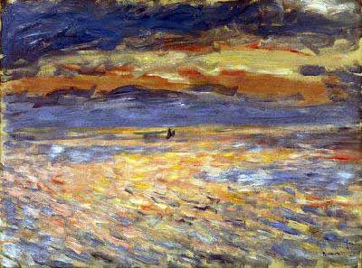Pierre-Auguste Renoir Sunset at Sea Sweden oil painting art